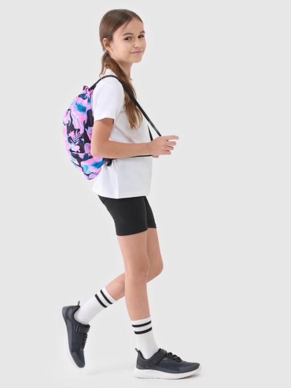 Conjunto P.E. (Camiseta + Pantalones cortos + Bolsa) para Chica - Multicolor - 4FJWSS25TAPSF024 