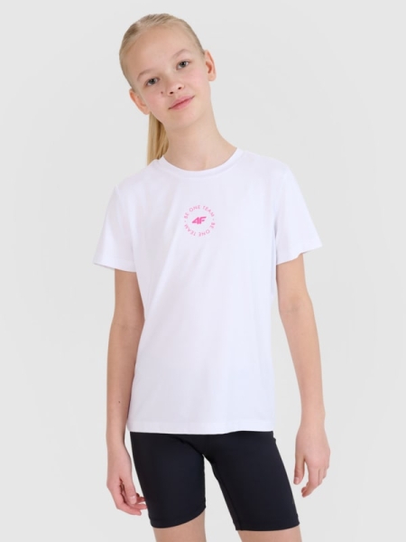 T-shirt para Chica - Blanco - 4FJWSS25TFTSF1185     