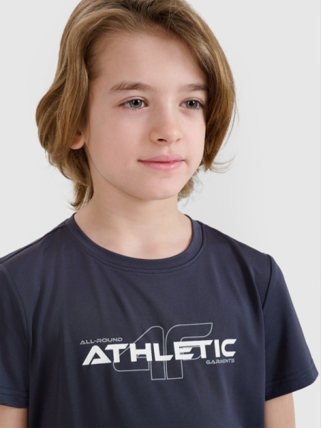 Camiseta de trekking de secado rápido para niño - gris 4FJWSS25TFTSM1209 gris