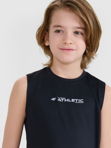Camiseta de tirantes deportiva de secado rápido para niño - negro 4FJWSS25TFTSM1211 negro