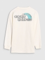 Camiseta de Manga Larga Lisa para Chico - Blanco - 4FJWSS25TLONM435      