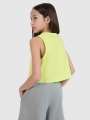 Top oversize de niña con estampado - verde 4FJWSS25TSLEF112 Verde