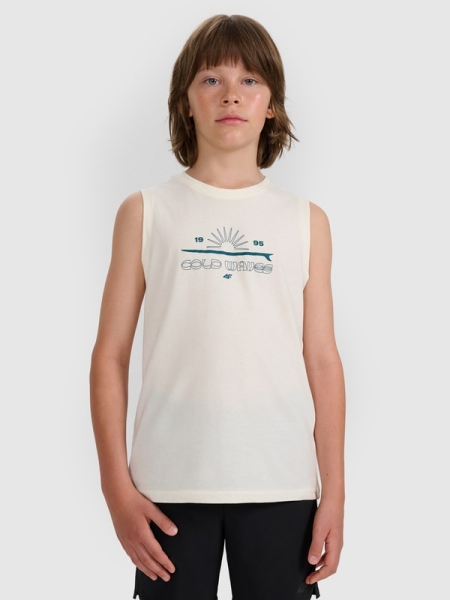 Camiseta de Tirantes para Chico - Blanco - 4FJWSS25TSLEM163 