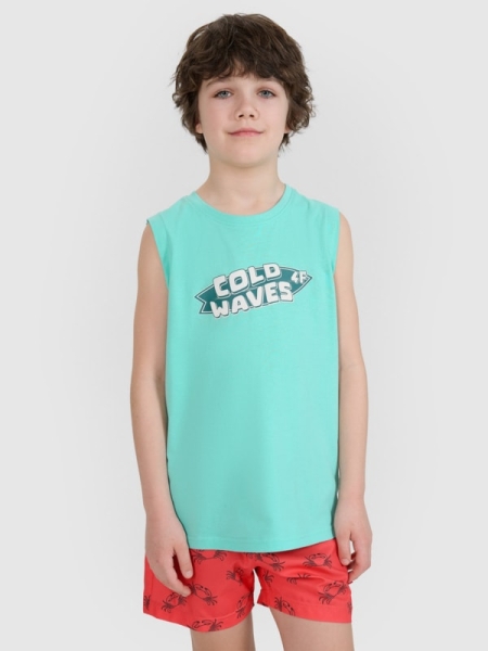 Camiseta de Tirantes para Chico - Turquesa - 4FJWSS25TSLEM164                                         