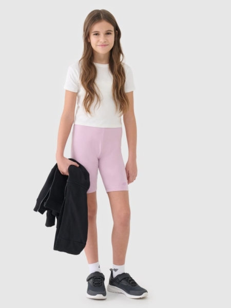 Bermudas Ajustados para Niña - Rosa - 4FJWSS25TSTIF014 