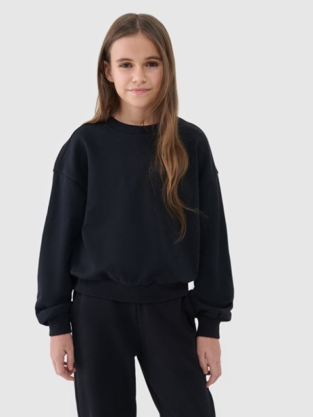 Sweatshirt para Chica - Negro - 4FJWSS25TSWSF1479  