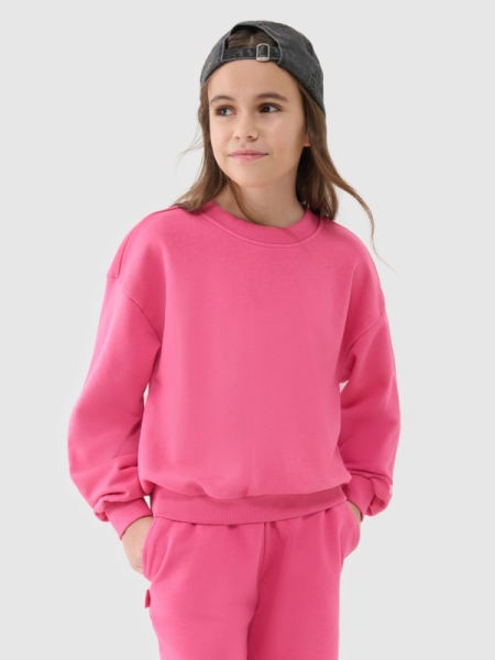 Sweatshirt para Chica - Rosa - 4FJWSS25TSWSF1479  
