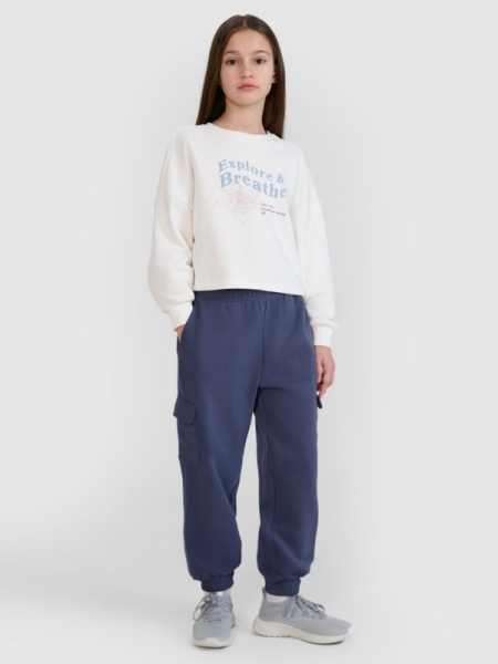 Pantalones de Chándal Jogger para Chica - Gris - 4FJWSS25TTROF1135  