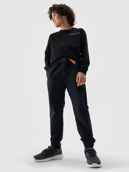 Pantalones joggers casual niño - negro 4FJWSS25TTROM1136 negro