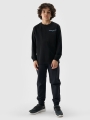 Pantalones joggers casual niño - negro 4FJWSS25TTROM1136 negro
