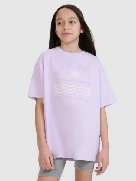 TSHIRT 4FJWSS25TTSHF1870 morado