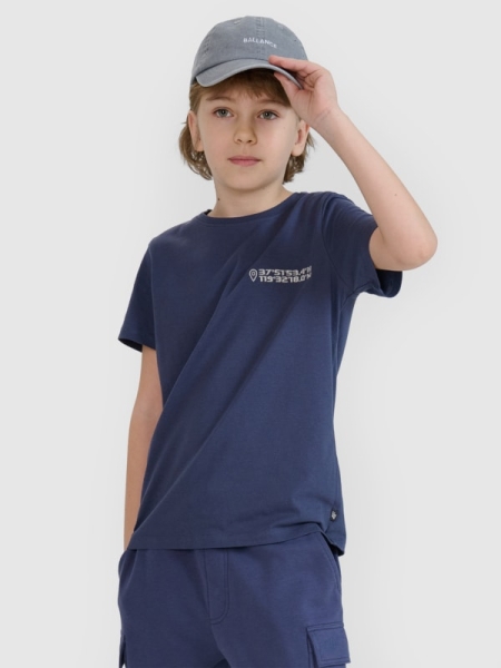 Camiseta regular de chico con estampado - gris 4FJWSS25TTSHM1881 gris