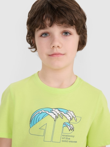 T-shirt para Rapaz - Verde - 4FJWSS25TTSHM1917 