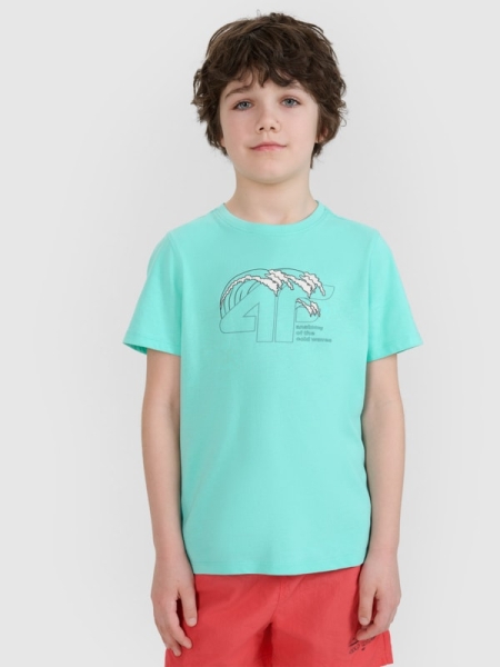 T-shirt para Rapaz - Turquesa - 4FJWSS25TTSHM1917 