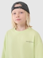 Camiseta oversize de chico con estampado - verde 4FJWSS25TTSHM2184 Verde