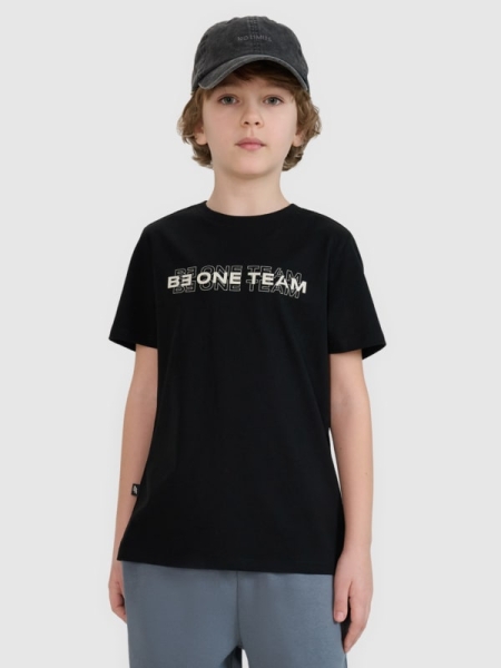 Camiseta de chico con estampado - negro 4FJWSS25TTSHM2186 negro