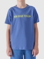Camiseta chico con estampado - azul 4FJWSS25TTSHM2186 azul