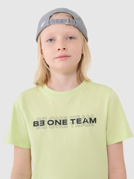 Camiseta niño con estampado - verde 4FJWSS25TTSHM2186 Verde