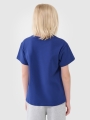 Camiseta oversize lisa de chico - azul 4FJWSS25TTSHM2324 azul