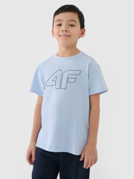 Camiseta estampada oversize niño - azul 4FJWSS25TTSHM2325 azul