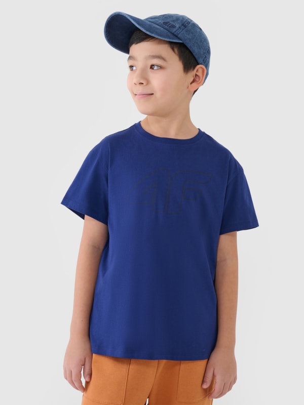 Camiseta estampada oversize niño - azul 4FJWSS25TTSHM2325 azul