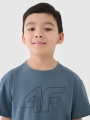 Camiseta estampada oversize niño - turquesa 4FJWSS25TTSHM2325 turquesa