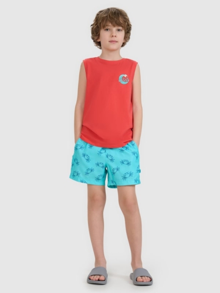 Pantalones de Natación/Playa para Chico - Rojo/Rosa - 4FJWSS25UBDSM117  