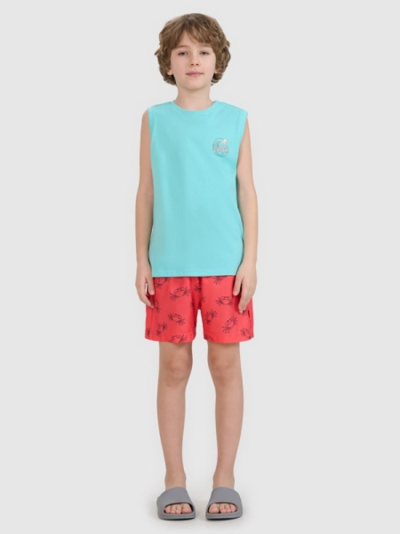 Pantalones de Natación/Playa para Chico - Rojo - 4FJWSS25UBDSM121      