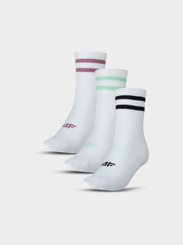 Calcetines casual de niña (pack de 3) - multicolor 4FJWSS25USOCF346 multicolor