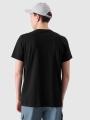 Camiseta regular de hombre con estampado - negro 4FRSS24TTSHM2106 negro