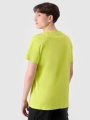 Camiseta regular de hombre con estampado - verde 4FRSS24TTSHM2106 Verde