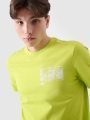 Camiseta regular de hombre con estampado - verde 4FRSS24TTSHM2106 Verde