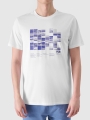 Camiseta regular de hombre con estampado - blanco 4FRSS24TTSHM2107 Blanco