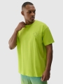 Camiseta oversize de hombre con estampado - verde 4FRSS24TTSHM2131 Verde