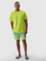 Camiseta oversize de hombre con estampado - verde 4FRSS24TTSHM2131 Verde