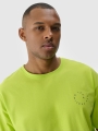 Camiseta oversize de hombre con estampado - verde 4FRSS24TTSHM2131 Verde