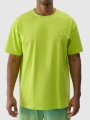 Camiseta oversize de hombre con estampado - verde 4FRSS24TTSHM2131 Verde