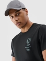 Camiseta regular de hombre con estampado - negro 4FRSS24TTSHM2536 negro
