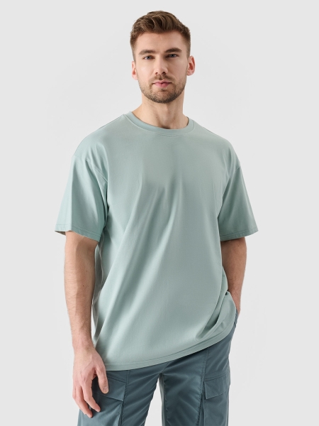 Camiseta oversize hombre con - menta 4FRSS24TTSHM2543 turquesa