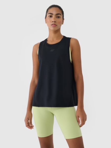 Training Top Mujer Secado Rápido - Negro 4FRSS25TFSLF415 negro