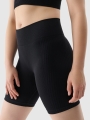 Leggings de ciclismo de entrenamiento sin costuras para mujer - Negro 4FRSS25TFSTF022 negro