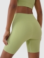 Pantalones Cortos Sin Costuras para Mujer - Verde - 4FRSS25TFSTF022