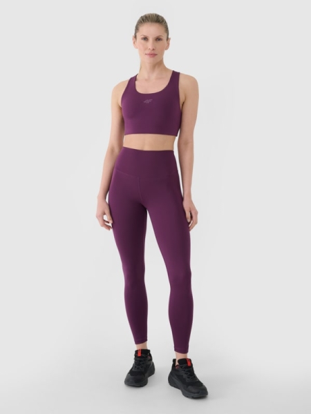 Leggings de Cintura Alta Para Mujer - Púrpura/Violeta - 4FRSS25TFTIF306 