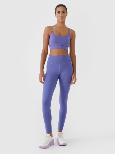 Leggings de Cintura Alta Quick Dry para Mujer - Azul Marino - 4FRSS25TFTIF307  