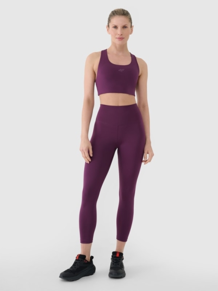 Leggings de Cintura Alta para Mujer - Púrpura/Violeta - 4FRSS25TFTIF308 