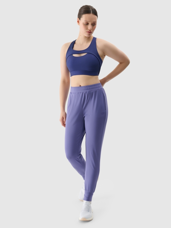 Pantalones de entrenamiento de secado rápido para mujer - Azul marino 4FRSS25TFTRF0789 azul marino