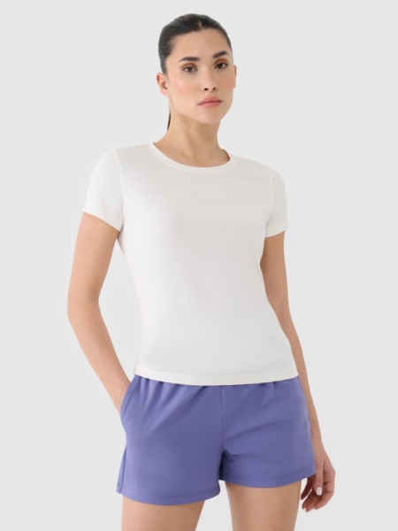 T-shirt Quick Dry para Mujer - Blanco - 4FRSS25TFTSF1235       