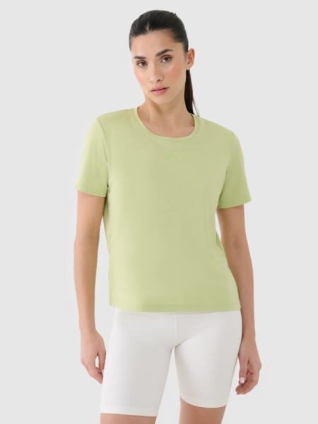 Camiseta de entrenamiento oversize de secado rápido para mujer - Verde 4FRSS25TFTSF1236 Verde