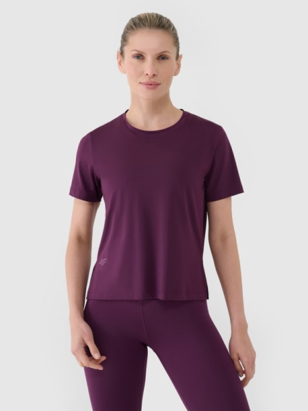 Camiseta de entrenamiento oversize de secado rápido para mujer - Violeta 4FRSS25TFTSF1236 violeta