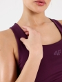 Sujetador de entrenamiento de sujeción baja para mujer - violeta 4FRSS25USBAF152 violeta